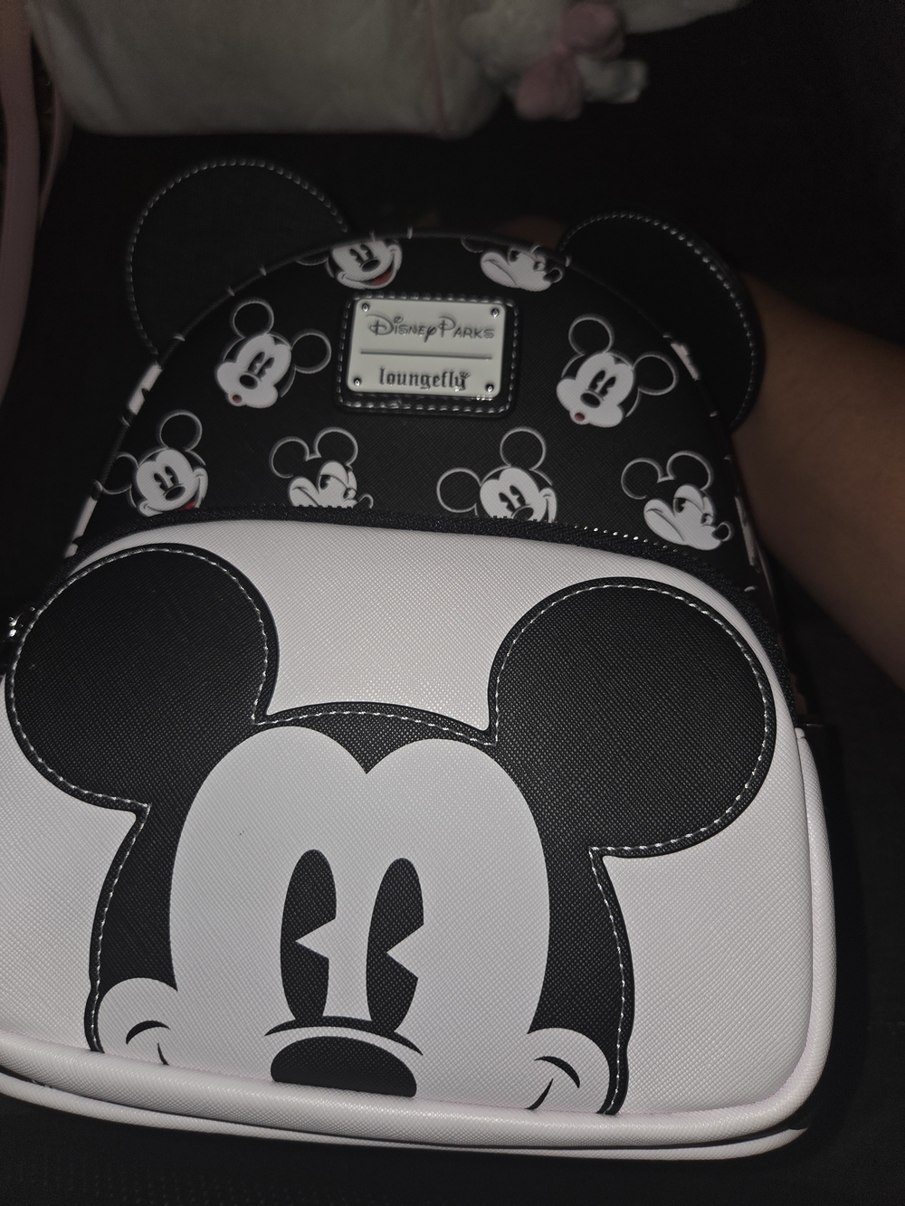 Loungefly Disney Parks Mickey Mouse Black and White Mini Backpack
